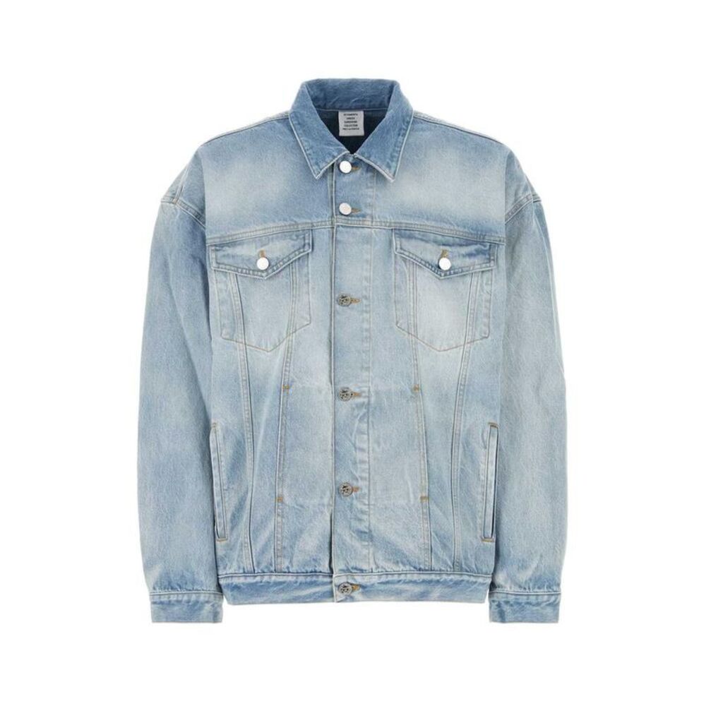VETEMENTS Unisex Denim Trucker Jacket Unisex LIGHT Outerwear